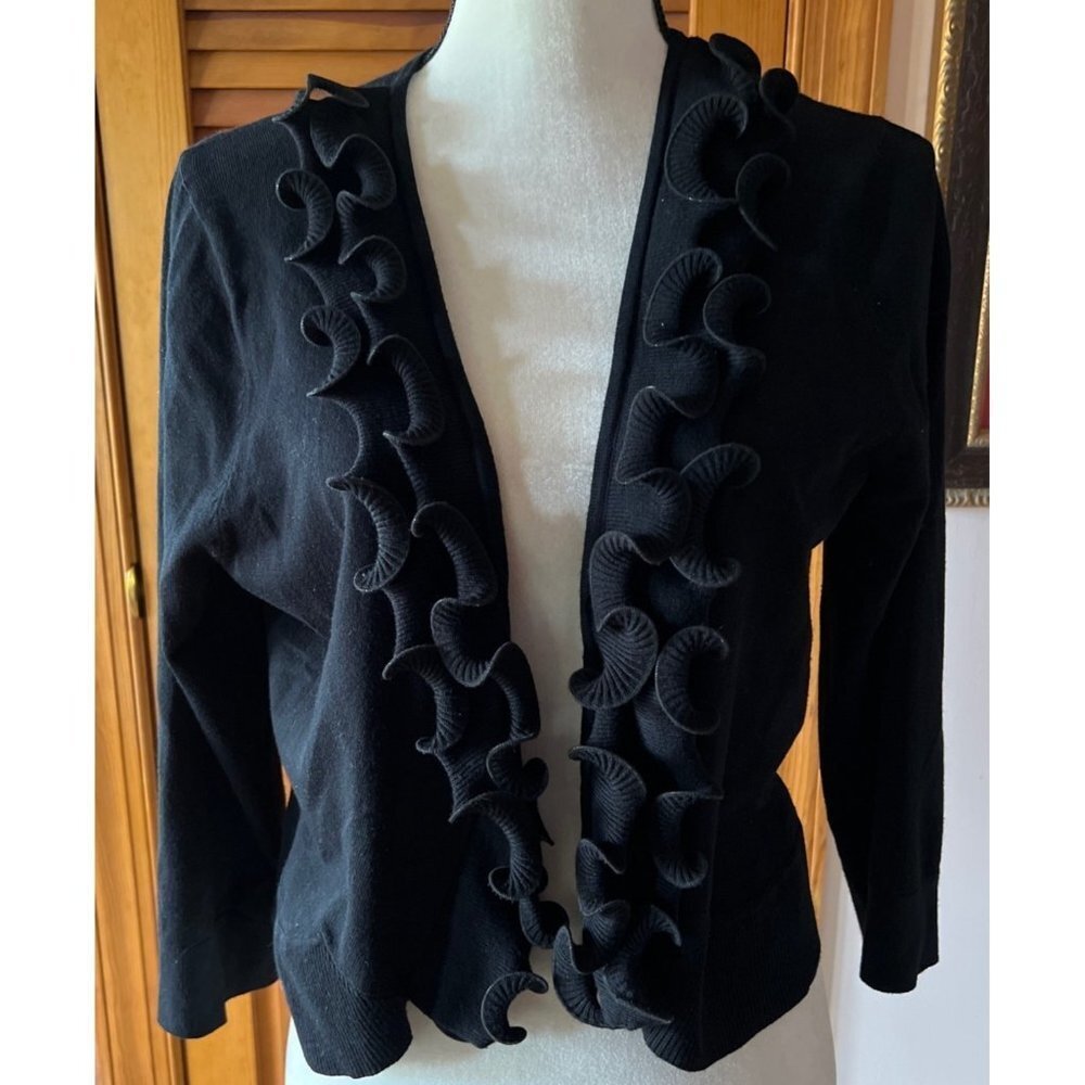 Cable & Gauge Womens Ruffle Bolero — Large
